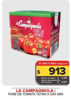 La Campagnola - Puré De Tomate Tetra