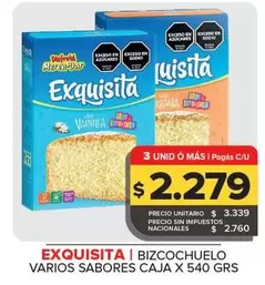Exquisita - Bizcochuelo