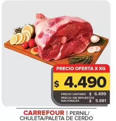 Carrefour - PERNIL/ CHULETA/ PALETA DE CERDO