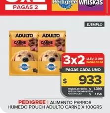 Pedigree - Alimento Perros Humedo Pouch Adulto Carne