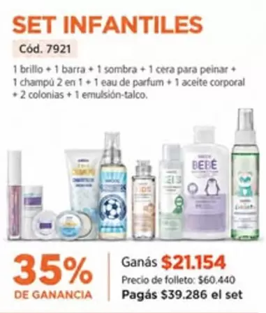 SET INFANTILES Cód. 7921