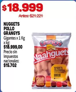 Grangys - NUGGETS POLLO GIGANTES