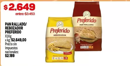 Preferido - PAN RALLADO/ REBOZADOR