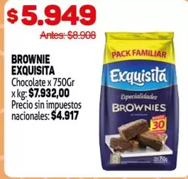 Exquisita - BROWNIE Chocolate