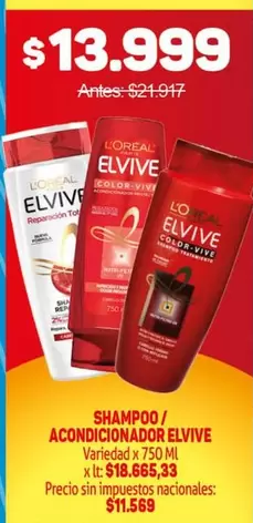 Elvive - SHAMPOO / ACONDICIONADOR