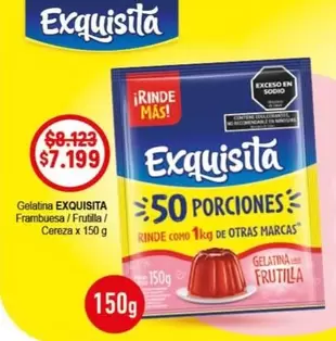 Exquisita - Gelatina Frambuesa / Cereza