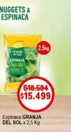 Granja del Sol - NUGGETS & ESPINACA