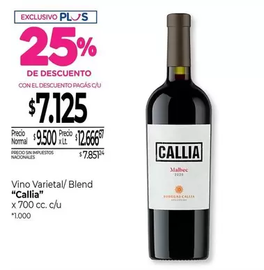 Callia - Vino Varietal/ Blend ""