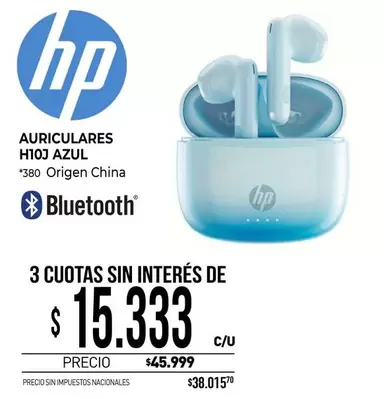 HP - AURICULARES H10J AZUL