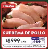 X$ - SUPREMA DE POLLO