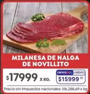 X$ - MILANESA DE NALGA DE NOVILLITO
