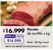 X$ - Peceto de novillito