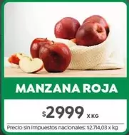 X$ - MANZANA ROJA