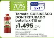 X$ - Tomate DON TRITURADO