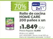 X$ - Rollo de cocina 200 paños x un