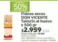 Don Vicente - Fideos secos Tallarin al huevo
