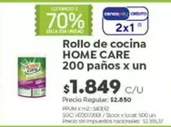X$ - Rollo de cocina 200 paños x un