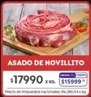 X$ - ASADO DE NOVILLITO