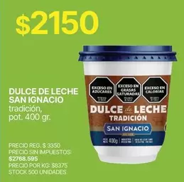 San Ignacio - DULCE DE LECHE