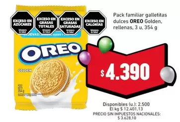 Oreo - Galletitas Dulces Rellenas