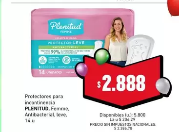 Plenitud - Protectores para incontinencia