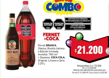Coca cola - Fernet + Coca