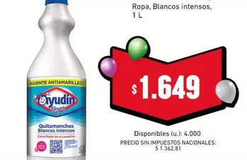 Ayudin - Quitamanachas Blancos Intensos