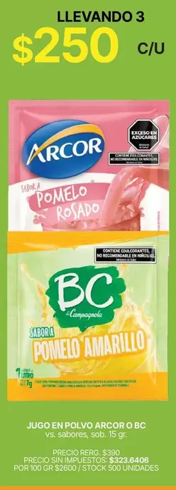 Arcor - Jugo en Polvo