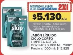 Skip - JABÓN LÍQUIDO CICLO CORTO LIMPIEZA ACTIVA