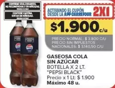 Pepsi - Gaseosa Cola Sin Azúcar