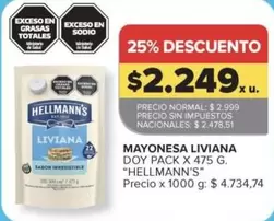 Hellmann's - MAYONESA LIVIANA DOY PACK