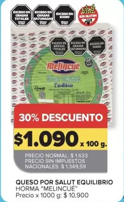 Melincue - QUESO POR SALUT EQUILIBRIO HORMA