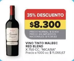 Nicasia - VINO TINTO MALBEC RED BLEND