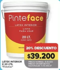 X$ - Látex Interior