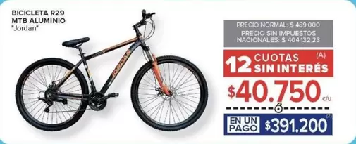 BICICLETA R29 MTB ALUMINIO