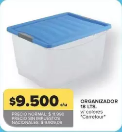 Carrefour - ORGANIZADOR 18 LTS.