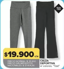 CALZA DEPORTIVA
