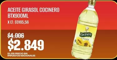 Cocinero - ACEITE GIRASOL