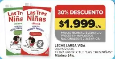Las Tres Niñas - LECHE LARGA VIDA