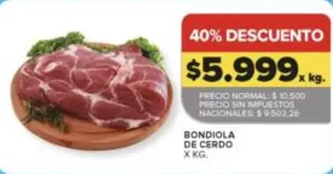 X$ - BOND IOLA DE CERDO