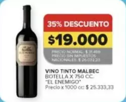 Malbec - VINO TINTO MALBEC