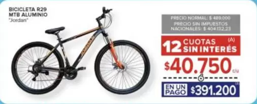 BICICLETA R29 MTB ALUMINIO