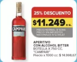 Campari - APERITIVO CON ALCOHOL BITTER