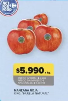 Huella Natural - MANZANA ROJA