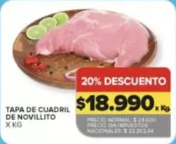 X$ - TAPA DE CUADRIL DE NOVILLITO