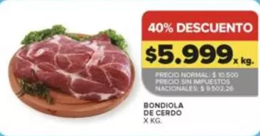 X$ - BOND IOLA DE CERDO