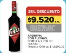 Cynar - APERITIVO CON ALCOHOL