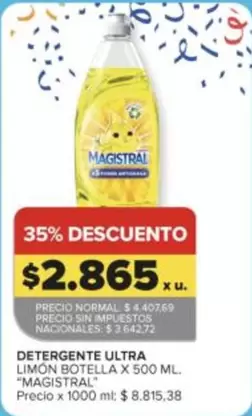 Magistral - DETERGENTE ULTRA LIMON BOTELLA