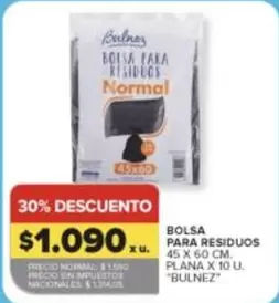 X$ - BOLSA PARA RESIDUOS