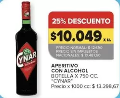 Cynar - APERITIVO CON ALCOHOL